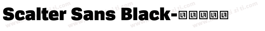 Scalter Sans Black字体转换
